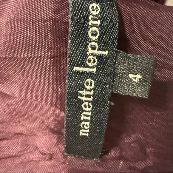 Nanette Lepore plum purple dress. Size 4. - Picture 4 of 5